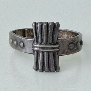 Vintage Sterling Silver Camp Fire Girls "Wood Gatherer" Ring - A&D Hallmark